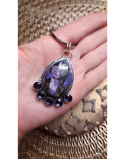  Piekariņš - Čaroīta kulons no sudraba (925)